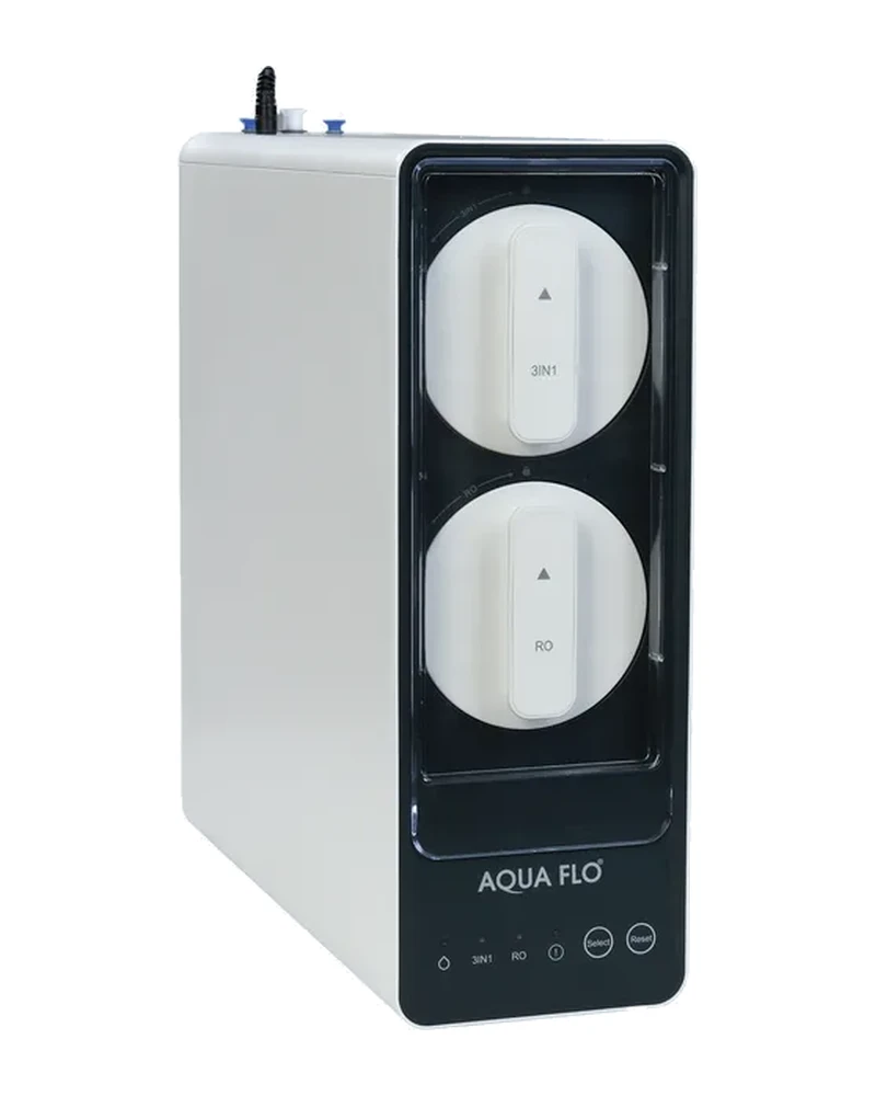 Tankless reverse osmosis unit with twin quick-change cartridges